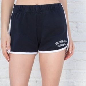 brandy melville black los angeles shorts